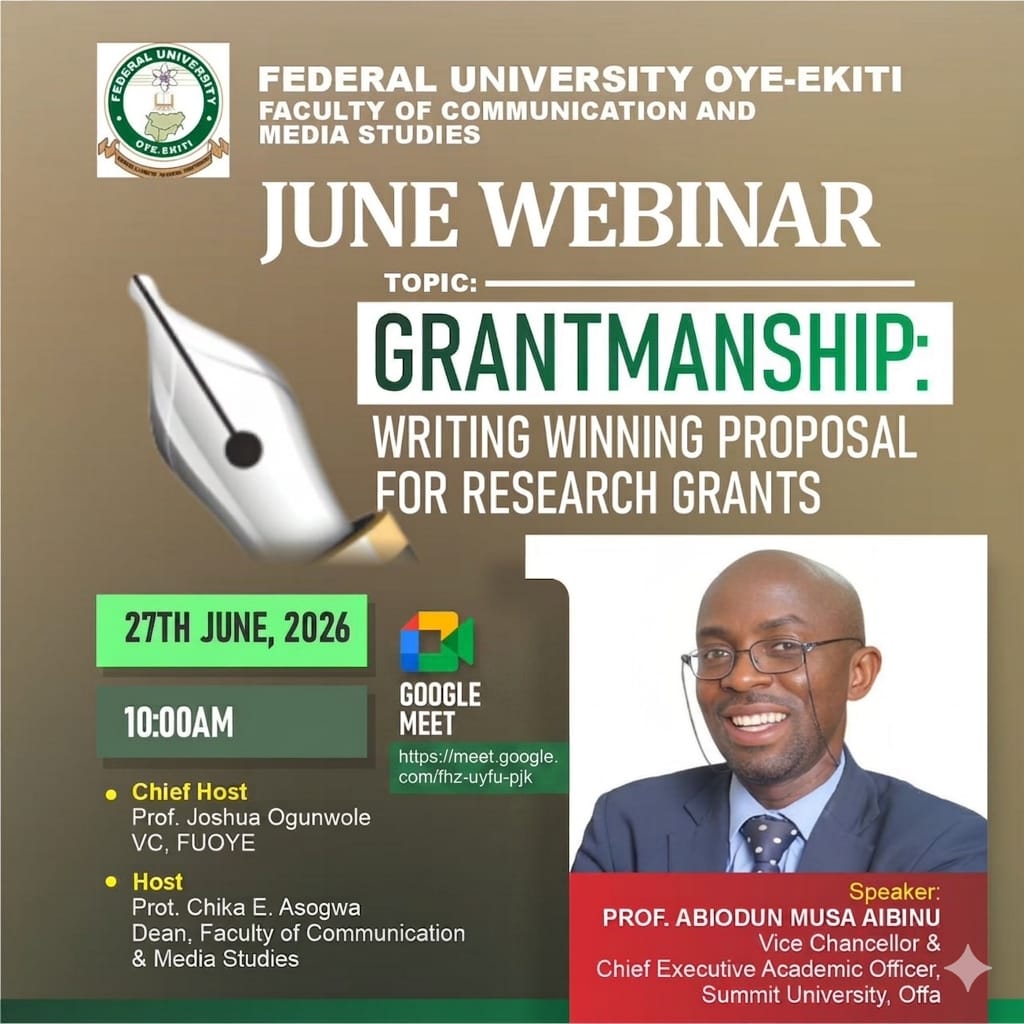 Gratitude and Reflections from the FUOYE Grantsmanship Webinar